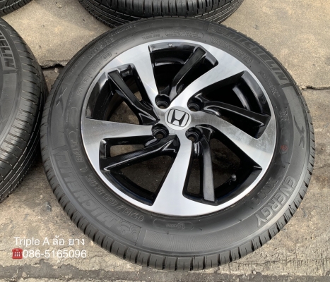 ล้อแม็ก Honda Jazz GK ขอบ 15 สีดำปัดหน้าเงา พร้อมยางน้องๆป้ายแดง 175-65-15 Michelin ปี 18 ล้อแม็ก Honda Jazz GK ขอบ 15 สีดำปัดหน้าเงา พร้อมยางน้องๆป้ายแดง 175-65-15 Michelin ปี 18