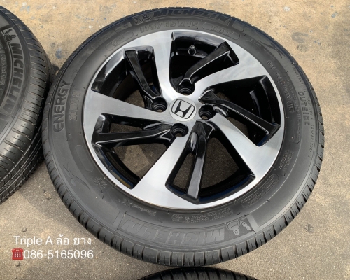 ล้อแม็ก Honda Jazz GK ขอบ 15 สีดำปัดหน้าเงา พร้อมยางน้องๆป้ายแดง 175-65-15 Michelin ปี 18 ล้อแม็ก Honda Jazz GK ขอบ 15 สีดำปัดหน้าเงา พร้อมยางน้องๆป้ายแดง 175-65-15 Michelin ปี 18
