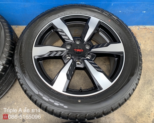 ล้อแม็กป้ายแดง Toyota Fortuner TRD ขอบ 20 พร้อมยางป้ายแดงสดๆใหม่ๆ 265-50-20 Dunlop ปี 19 สวยกริ๊บ ใหม่ยกห้าง