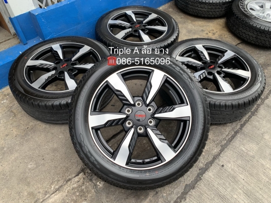 ล้อแม็กป้ายแดง Toyota Fortuner TRD ขอบ 20 พร้อมยางป้ายแดงสดๆใหม่ๆ 265-50-20 Dunlop ปี 19 สวยกริ๊บ ใหม่ยกห้าง