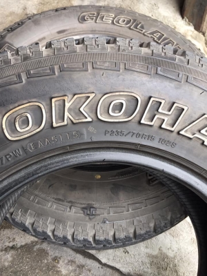 ขายYokohama.235/70/15ปี5115 แก้มขาวดอกยางแน่นๆ สนใจโทร0879050181.ส่งได้ทั่วไทย