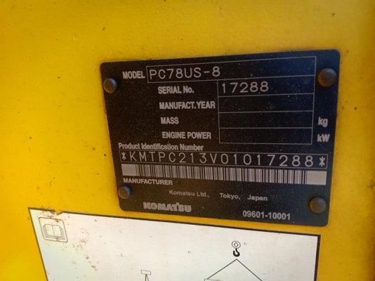 ขายจ้า..KOMATSU PC78US-8 เก่านอกแท้ เดิมๆๆสภาพสวย ใช้งานมาน้อย ลองระบบกันได้ทุกวัน โทร 089-3818694 จ๊อย ขายจ้า..KOMATSU PC78US-8 เก่านอกแท้ เดิมๆๆสภาพสวย ใช้งานมาน้อย ลองระบบกันได้ทุกวัน โทร 089-3818694 จ๊อย