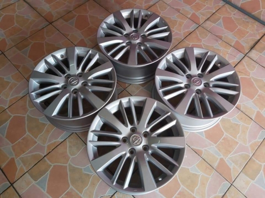 ล้อแม็กเปล่า Nissan Teana ขอบ 17*7,ET45,5h114.3 ทั้งชุด 12,900 เทิร์นได้ใส่ฟรี รับบัตร ส่งทั่วไทย