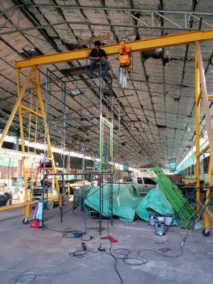 ติดตั้งระบบรวมถึงอุปกรณ์ยกทุกชนิด อาทิ รอกโซ่ไฟฟ้า รอกสลิงไฟฟ้า เครน