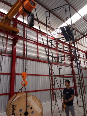 ออกแบบโครงสร้างติดตั้งเครน เครนโรงงาน เครนไฟฟ้า