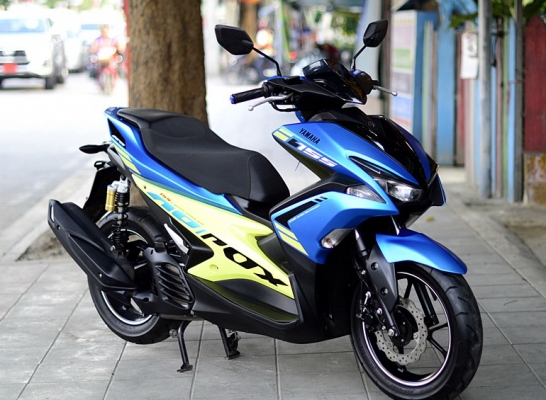 aerox สีฟ้าเขียว สีหายาก รถสวย เครื่องเดิม 48900