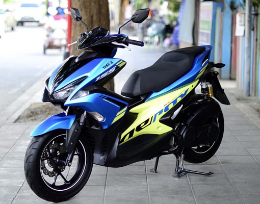 aerox สีฟ้าเขียว สีหายาก รถสวย เครื่องเดิม 48900
