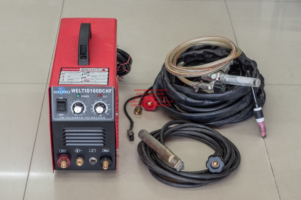 เครื่องเชื่อมอาร์กอน 160 A ยี่ห้อ Welpro รุ่น Weltig160DCHF สภาพใหม่ พร้อมใช้งาน