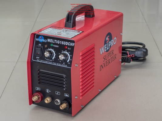 เครื่องเชื่อมอาร์กอน 160 A ยี่ห้อ Welpro รุ่น Weltig160DCHF สภาพใหม่ พร้อมใช้งาน