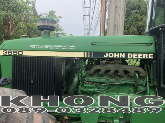 ขายด่วน รถไถจอนเดียร์ 3650 2เพลา หาง4 ใบดัน ตู้แอร์เย็นสบาย เครืองดีมาก รถใช้งานน้อย เล่มทะเบียนพร้อมโอน ขาย 790000 บาท