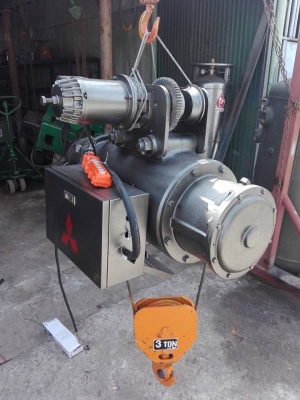 จำหน่ายติดตั้งรอกโซ่ไฟฟ้า รอกสลิงไฟฟ้า รอกโซ่ไฟฟ้ามือสอง จำหน่ายรอกสลิงมือสอง