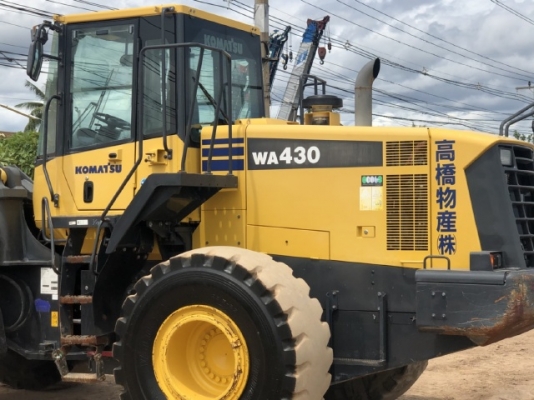 ขายรถตักล้อยาง KOMATSU WA430-6 นำเข้าเองจากญี่ปุ่น สภาพสวยพร้อมใช้ มีVDOการทำงานครับ