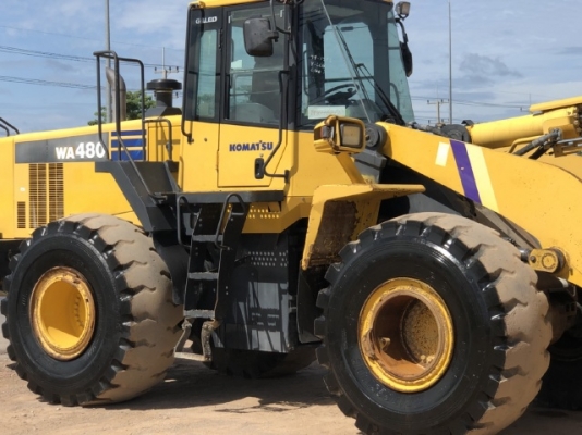 ขายรถตักล้อยาง KOMATSU WA480-6 นำเข้าเองจากญี่ปุ่น สภาพสวยพร้อมใช้ มีVDOการทำงานครับ