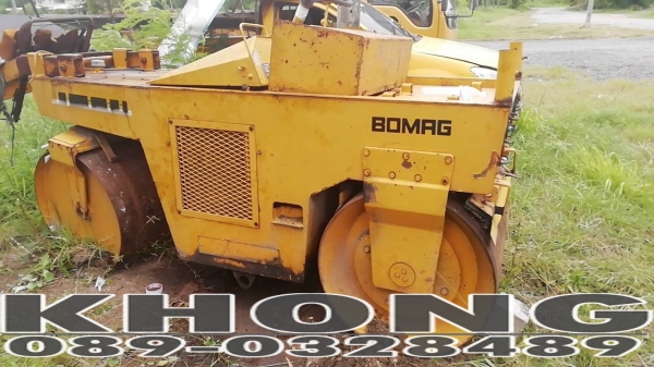 ขายด่วน รถบดbomag bw90A สั่นสะเทือน รถมีใบประมูลกรมทาง อุปกรณ์ ขาดไดสตาร์ท ไดชาร์จ ขาย 90000 บาท