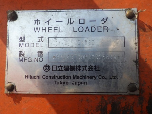 ขายรถตัก ยี่ห้อ Hitachi รุ่น ZW180