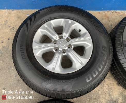 ล้อแม็ก 6รู114 Nissan Navara NP300 ขอบ 16 สีบอร์น พร้อมยาง 255-70-16 OTANI ปี 18 ล้อแม็ก 6รู114 Nissan Navara NP300 ขอบ 16 สีบอร์น พร้อมยาง 255-70-16 OTANI ปี 18