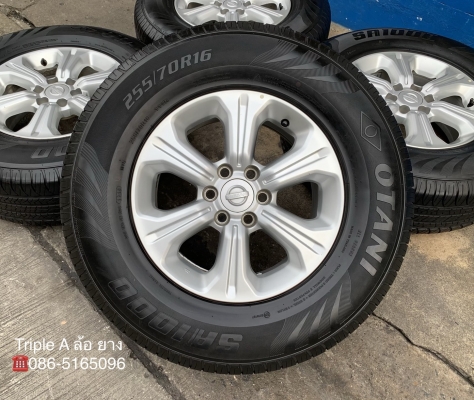 ล้อแม็ก 6รู114 Nissan Navara NP300 ขอบ 16 สีบอร์น พร้อมยาง 255-70-16 OTANI ปี 18 ล้อแม็ก 6รู114 Nissan Navara NP300 ขอบ 16 สีบอร์น พร้อมยาง 255-70-16 OTANI ปี 18
