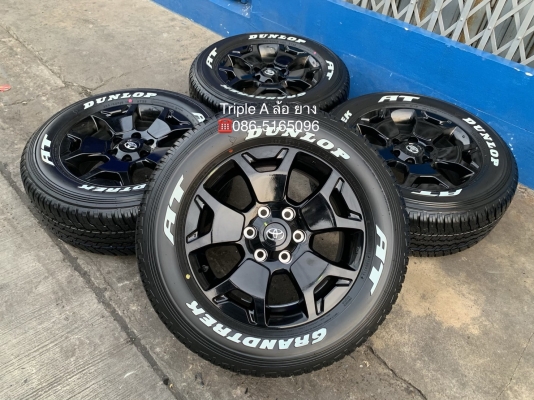 ใหม่สุดติ่ง แม็กใหม่ป้ายแดง Toyota Revo Rocco ขอบ 18 พร้อมยางใหม่ป้ายแดง 265-60-18 Dunlop ปี 19 สวยกริ๊บๆ