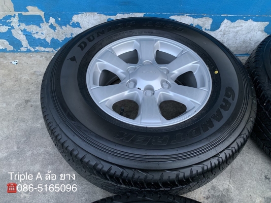 ล้อแม็กป้ายแดง ISUZU D-MAX Blue Power ขอบ 16 พร้อมยางใหม่ป้ายแดง 255-70-16 Dunlop ปี 19 สวยกริ๊บ