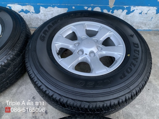ล้อแม็กป้ายแดง ISUZU D-MAX Blue Power ขอบ 16 พร้อมยางใหม่ป้ายแดง 255-70-16 Dunlop ปี 19 สวยกริ๊บ