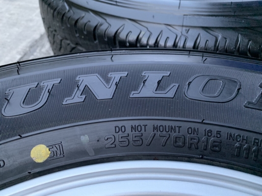 ล้อแม็กป้ายแดง ISUZU D-MAX Blue Power ขอบ 16 พร้อมยางใหม่ป้ายแดง 255-70-16 Dunlop ปี 19 สวยกริ๊บ