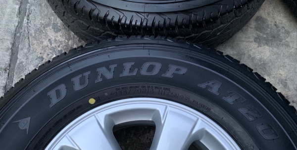 ล้อแม็กป้ายแดง ISUZU D-MAX Blue Power ขอบ 16 พร้อมยางใหม่ป้ายแดง 255-70-16 Dunlop ปี 19 สวยกริ๊บ