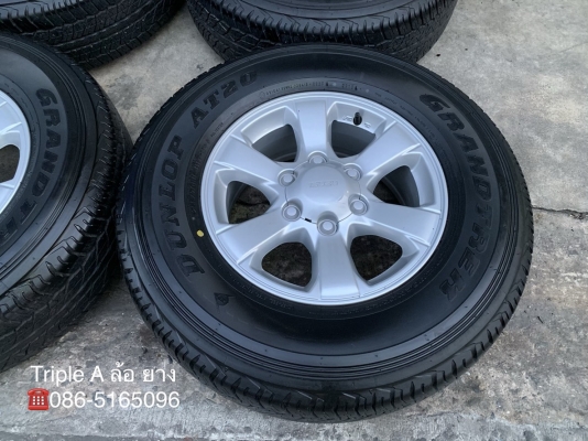 ล้อแม็กป้ายแดง ISUZU D-MAX Blue Power ขอบ 16 พร้อมยางใหม่ป้ายแดง 255-70-16 Dunlop ปี 19 สวยกริ๊บ