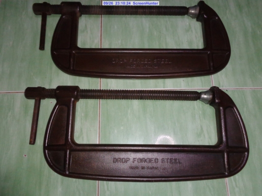 ขายC-CLAMP SUPER 300mm ตัวหนา ใช้งานหนักได้เลย งานญี่ปุ่น คู่นี้ขาย5500 ขายC-CLAMP SUPER 300mm ตัวหนา ใช้งานหนักได้เลย งานญี่ปุ่น คู่นี้ขาย5500
