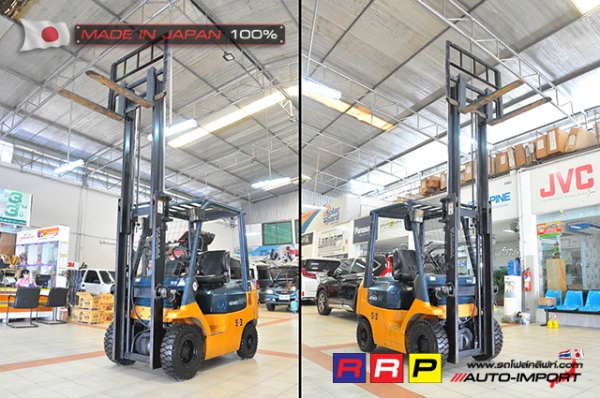 ขายรถโฟล์คลิฟท์มือสอง TOYOTA รุ่น 7FD14-24316 นำเข้าจากประเทศญี่ปุ่น 100\% ไม่เคยใช้งานในไทย