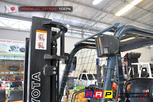 ขายรถโฟล์คลิฟท์มือสอง TOYOTA รุ่น 7FD14-24316 นำเข้าจากประเทศญี่ปุ่น 100\% ไม่เคยใช้งานในไทย