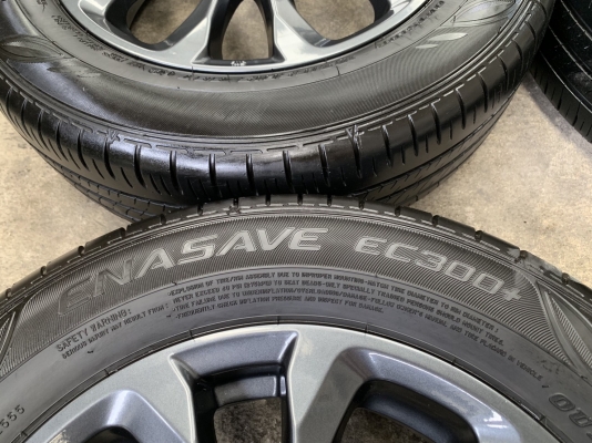 ล้อแม็ก Mazda 2 ขอบ 15 สีดำ มิดไนท์ พร้อมยาง 185-65-15 Dunlop ปลายปี 18 สภาพน้องๆป้ายแดง