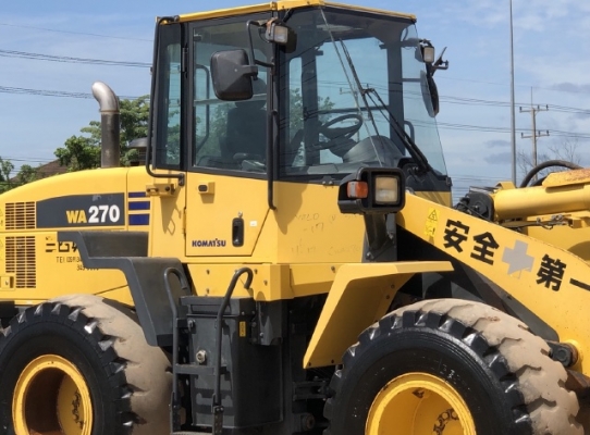 ขายรถตักล้อยาง KOMATSU WA270-6 ปี 2012 นำเข้าเองจากญี่ปุ่น สภาพสวยพร้อมใช้งาน มีVDOการทำงานครับ