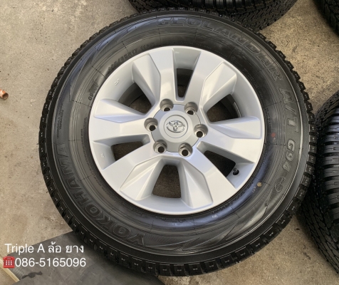 ล้อแม็กป้ายแดง Toyota Revo ขอบ 17 พร้อมยางป้ายแดง 265-65-17 Yokohama ปี 19 สวยกรื๊บ ล้อแม็กป้ายแดง Toyota Revo ขอบ 17 พร้อมยางป้ายแดง 265-65-17 Yokohama ปี 19 สวยกรื๊บ