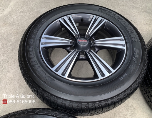 ล้อแม็กป้ายแดง ISUZU X-Series ขอบ 18 พร้อมยางน้องๆป้ายแดง 255-60-18 Bridgestone ปี 18