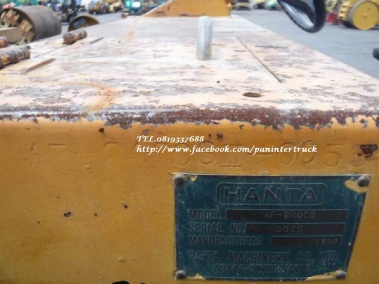 สินค้าเก่านอก ขายถูกด่วนๆรถปูยาง HANTA  AF-240CS III /ปูยางได้กว้างถึง2.40 เมตร :สินค้าเก่านอก ขายตามสภาพ