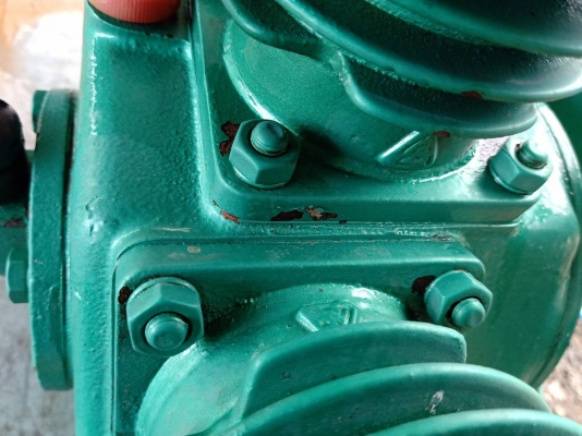 หัวปั๊มลม fusheng TA80 ขนาด5แรงม้า3สูบ สภาพดีมากๆ พร้อมรับประกัน6เดือน