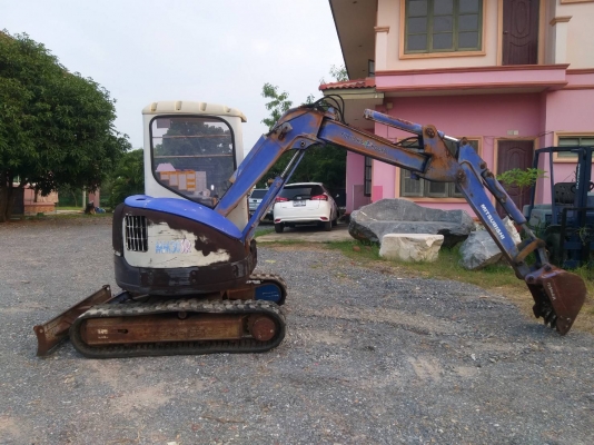 ขายรถแมคโค MITSUBISHI MM30SR แทรคยาง คอนโทรลสั้น บูมออฟเซ็ต ติอต่อ 098-7962549