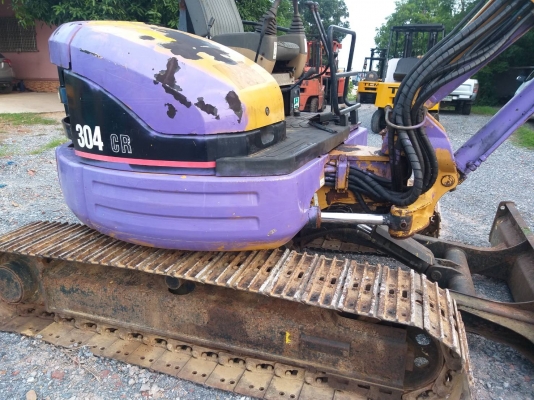 ขายรถแมคโค CAT 304CR แทรคเหล็ก คอนโทรลสั้น ปั้มนิ้ว ไปบืปิ้ง ติอต่อ 098-7962549