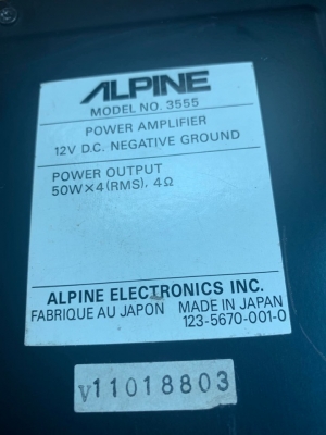 ขายALPINE 3555 50x4 สภาพดี ขายALPINE 3555 50x4 สภาพดี