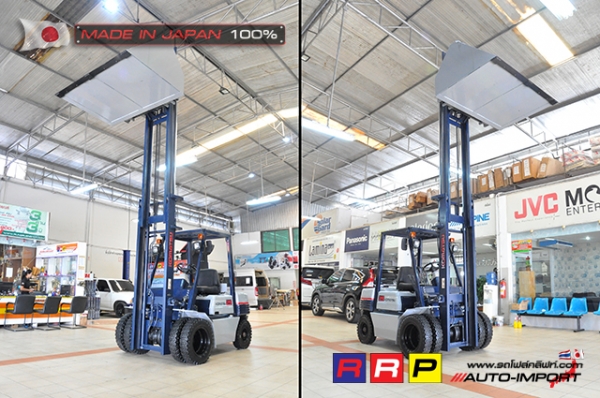 ขายรถโฟล์คลิฟท์มือสอง KOMATSU รุ่น FG25-11-255528 นำเข้าจากประเทศญี่ปุ่น 100\% ไม่เคยใช้งานในไทย