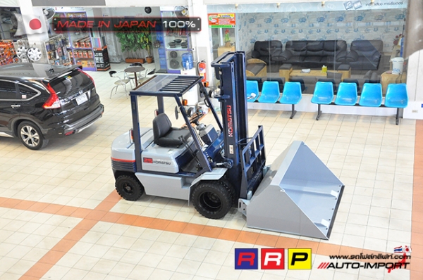ขายรถโฟล์คลิฟท์มือสอง KOMATSU รุ่น FG25-11-255528 นำเข้าจากประเทศญี่ปุ่น 100\% ไม่เคยใช้งานในไทย