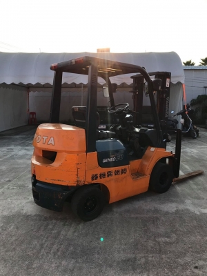 Toyota 7FGL20 Comapact ขนาดยก2ตัน เสายกสูง3เมตร เครื่องยนต์เบนซิล รหัส5K ไม่เคยใช้งานในไทย