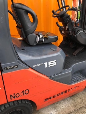 ใหม๋ Toyota 8FGL15 ขนาดยก1.5ตัน เสายกสูง3เมตร เครื่องยนต์เบนซิล+แก๊สLPGจากโรงงานญี่ปุ่น