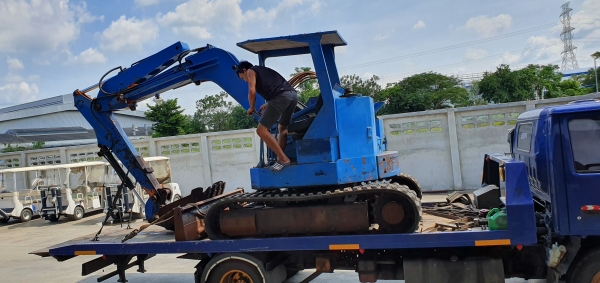 ขายด่วนแบคโฮขนาด5ตันมิสซูMM50HLเทียบเท่าPC50คลนโทลน้ำมันปั้มนี้วเร็วแรงไม่โหลดเครื่อง 4สูบมิสซูรถนอกเพื่งนำเข้ามาใหม่จากญี่ปุ่นยังไม่ได้ใช้ในไทยเลย