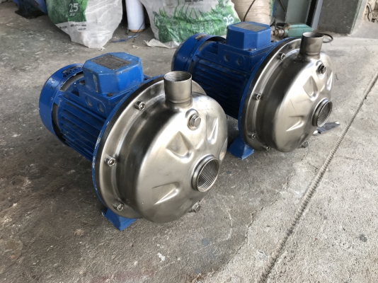 ขายปั๊มน้ำหอยโข่งหัวสแตนเลส Stac 2.5HP. 380V made in Italy สภาพสวย หมุนนิ่ม พร้อมใช้งาน มี 2ตัวครับ ขายปั๊มน้ำหอยโข่งหัวสแตนเลส Stac 2.5HP. 380V made in Italy สภาพสวย หมุนนิ่ม พร้อมใช้งาน มี 2ตัวครับ