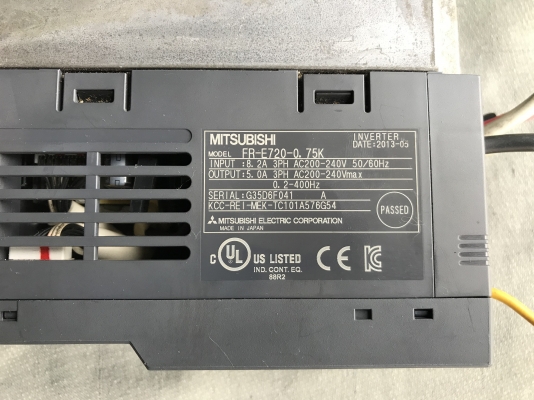 ขาย Inverter ปรับรอบมอเตอร์ Mitsubishi 1HP. 220V made in Japan สภาพสวย ตัดตู้ พร้อมใช้งาน ราคา 1,200 บาทพร้อมส่ง