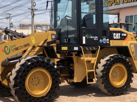 ขายรถตักล้อยาง CAT 910H นำเข้าเองจากญี่ปุ่น สภาพสวยพร้อมใช้ มีVDOการทำงานครับ