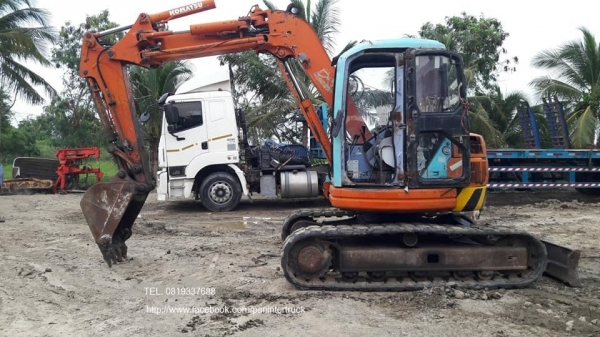 !!Shock SALE !!ลดกระหน่ำ*รถขุด KOMATSU PC75UU-2 เครื่องยนต์ KOMATSU-4D95L , คอนโทรลน้ำมัน ,ปั๊มนิ้ว ,แทรคยาง