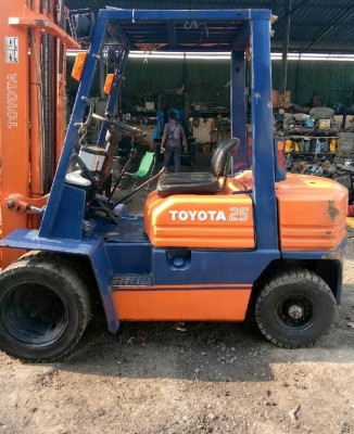 +++ ขายรถโฟล์คลิฟท์  TOYOTA FD25  ขนาด 2.5  ตัน  เครื่องยนต์ดีเซล  เสา 3  เมตร  เกียร์ธรรมดา  ยางตันครับ