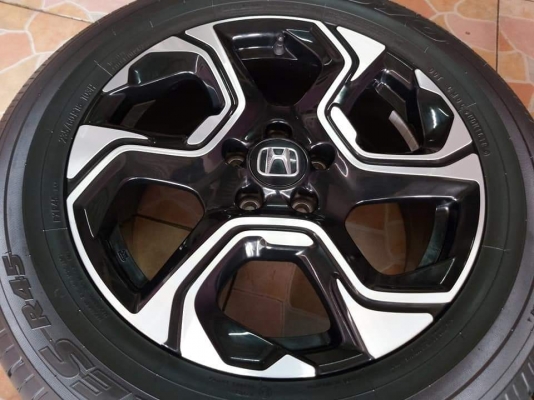 ล้อแม็ก Honda CR-V G5 ขอบ 18 พร้อมยาง TOYO Proxes R45  235/60R18 ผลิตปี 2018 ทั้ลชุด 25,900.-เทิร์นได้ใส่ฟรี รับบัตร ส่งทั่วไทย